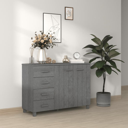 Skjenk Grå HAMAR 113x40x80 cm heltre furu