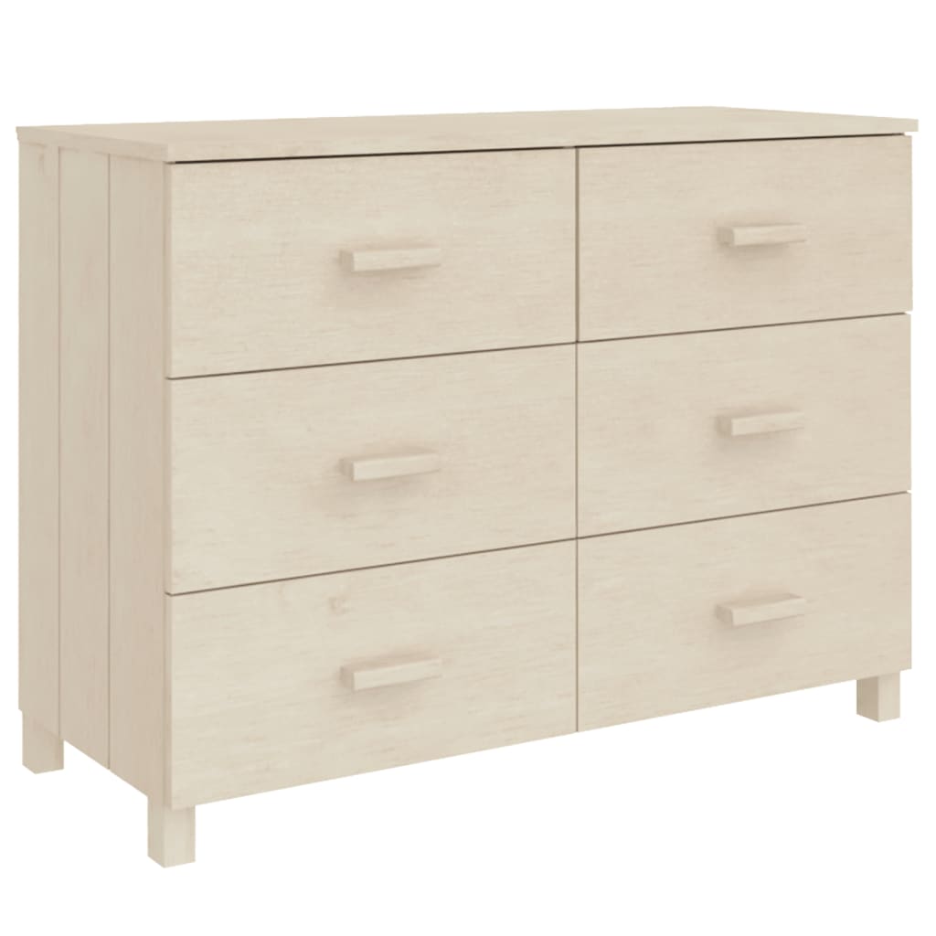 Nattbord Sengbord Honningbrun HAMAR 113x40x80 cm heltre furu
