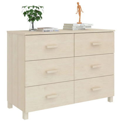 Nattbord Sengbord Honningbrun HAMAR 113x40x80 cm heltre furu