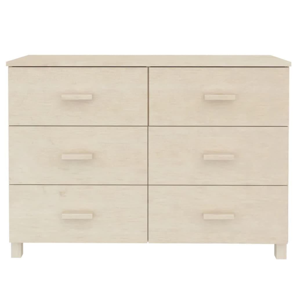 Nattbord Sengbord Honningbrun HAMAR 113x40x80 cm heltre furu