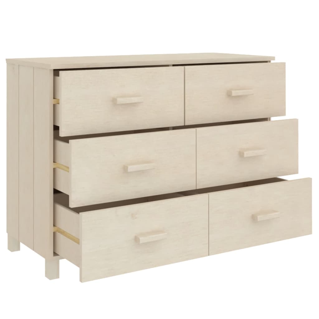 Nattbord Sengbord Honningbrun HAMAR 113x40x80 cm heltre furu