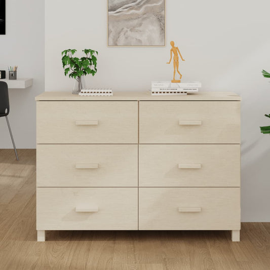 Nattbord Sengbord Honningbrun HAMAR 113x40x80 cm heltre furu