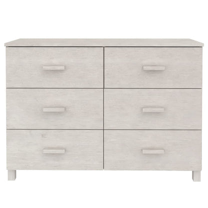 Skjenk Hvit HAMAR 113x40x80 cm heltre furu