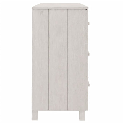 Skjenk Hvit HAMAR 113x40x80 cm heltre furu