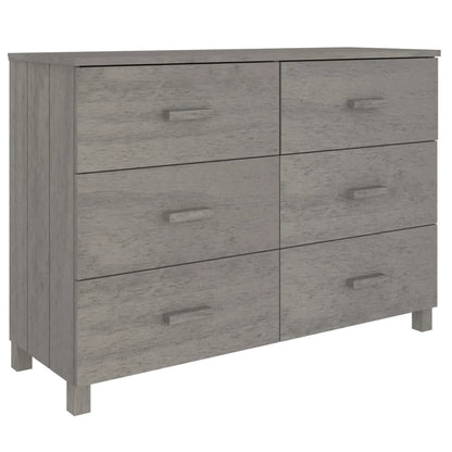 Skjenk Grå HAMAR 113x40x80 cm heltre furu