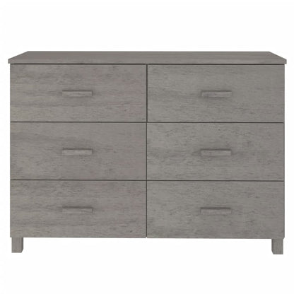 Skjenk Grå HAMAR 113x40x80 cm heltre furu
