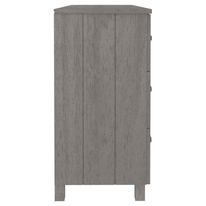 Skjenk Grå HAMAR 113x40x80 cm heltre furu