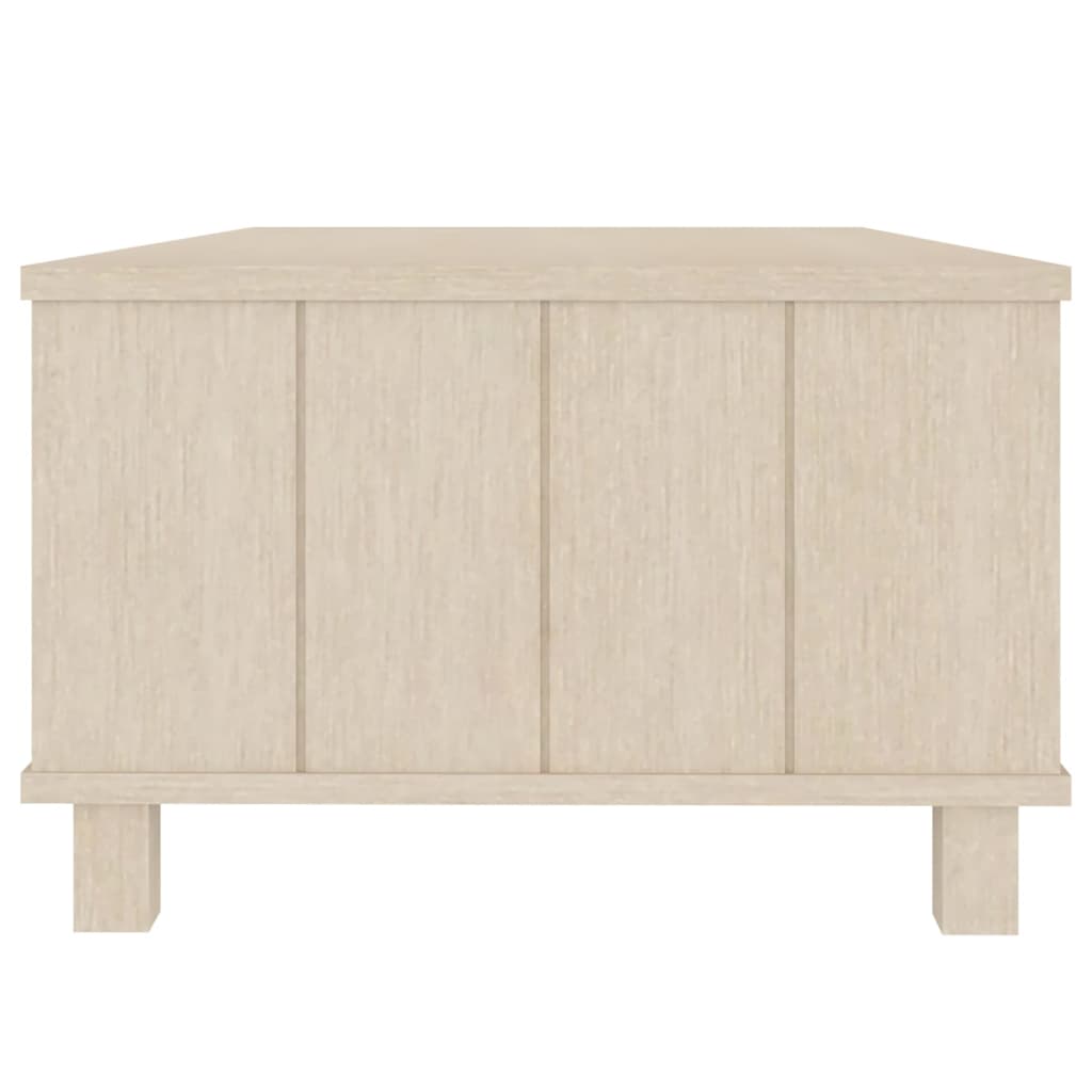 Salongbord Sofabord Tre heltre furu Honningbrun HAMAR 100x55x35 cm