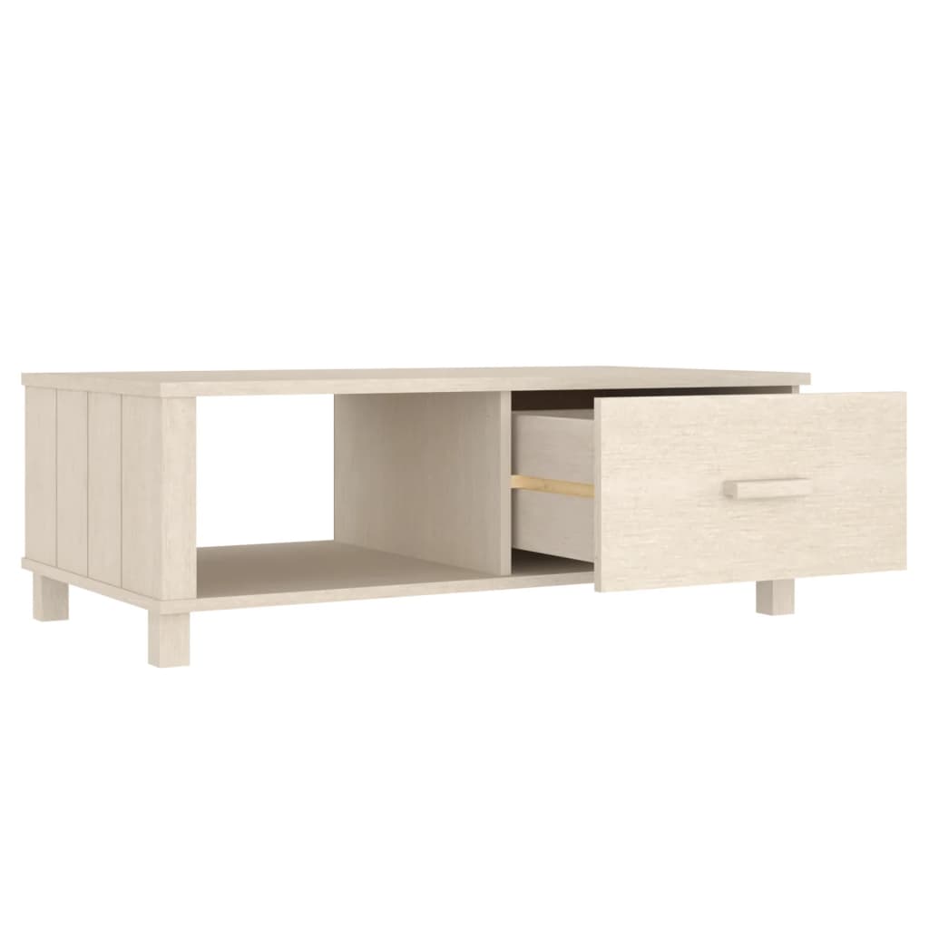 Salongbord Sofabord Tre heltre furu Honningbrun HAMAR 100x55x35 cm