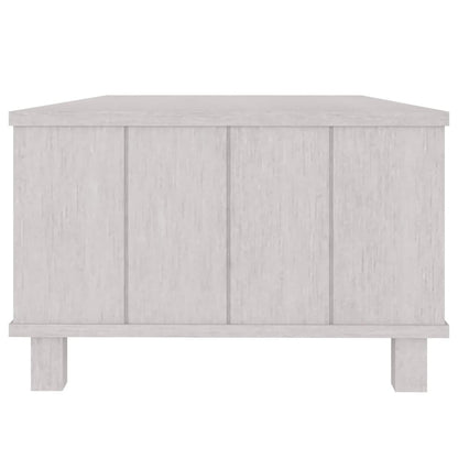 Salongbord Sofabord Hvit HAMAR 100x55x35 cm heltre furu