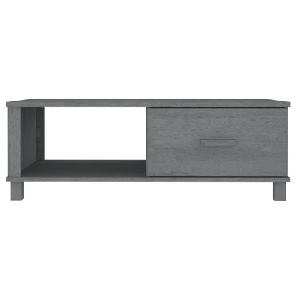 Salongbord Sofabord Grå HAMAR 100x55x35 cm heltre furu
