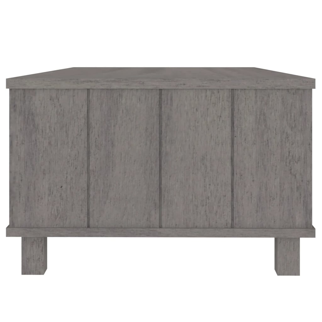 Salongbord Sofabord Grå HAMAR 100x55x35 cm heltre furu
