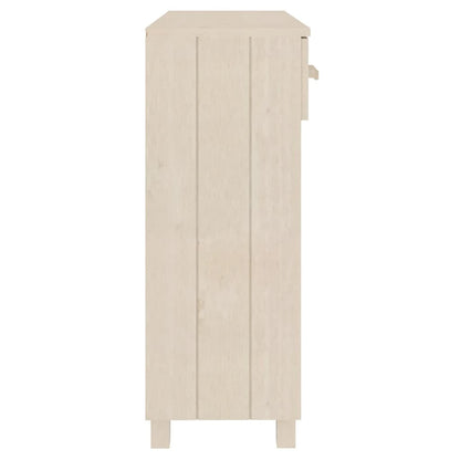 Avlastningsbord Konsollbord Tre HAMAR Honningbrun 90x35x90 cm heltre furu