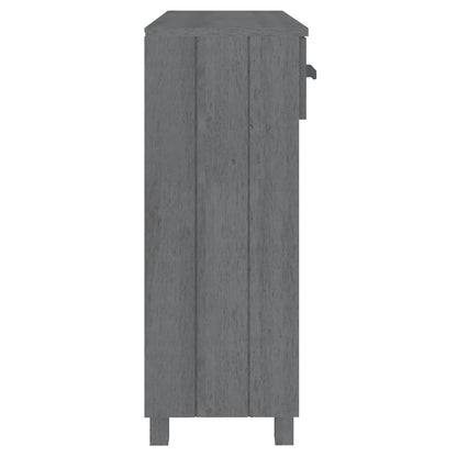 Avlastningsbord Konsollbord Tre HAMAR mørkegrå 90x35x90 cm heltre furu