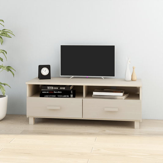 TV-Møbel Honningbrun TV-benk HAMAR 106x40x40 cm heltre furu