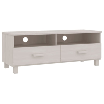TV-Møbel Hvit TV-benk HAMAR 106x40x40 cm heltre furu