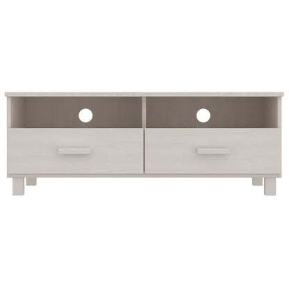 TV-Møbel Hvit TV-benk HAMAR 106x40x40 cm heltre furu
