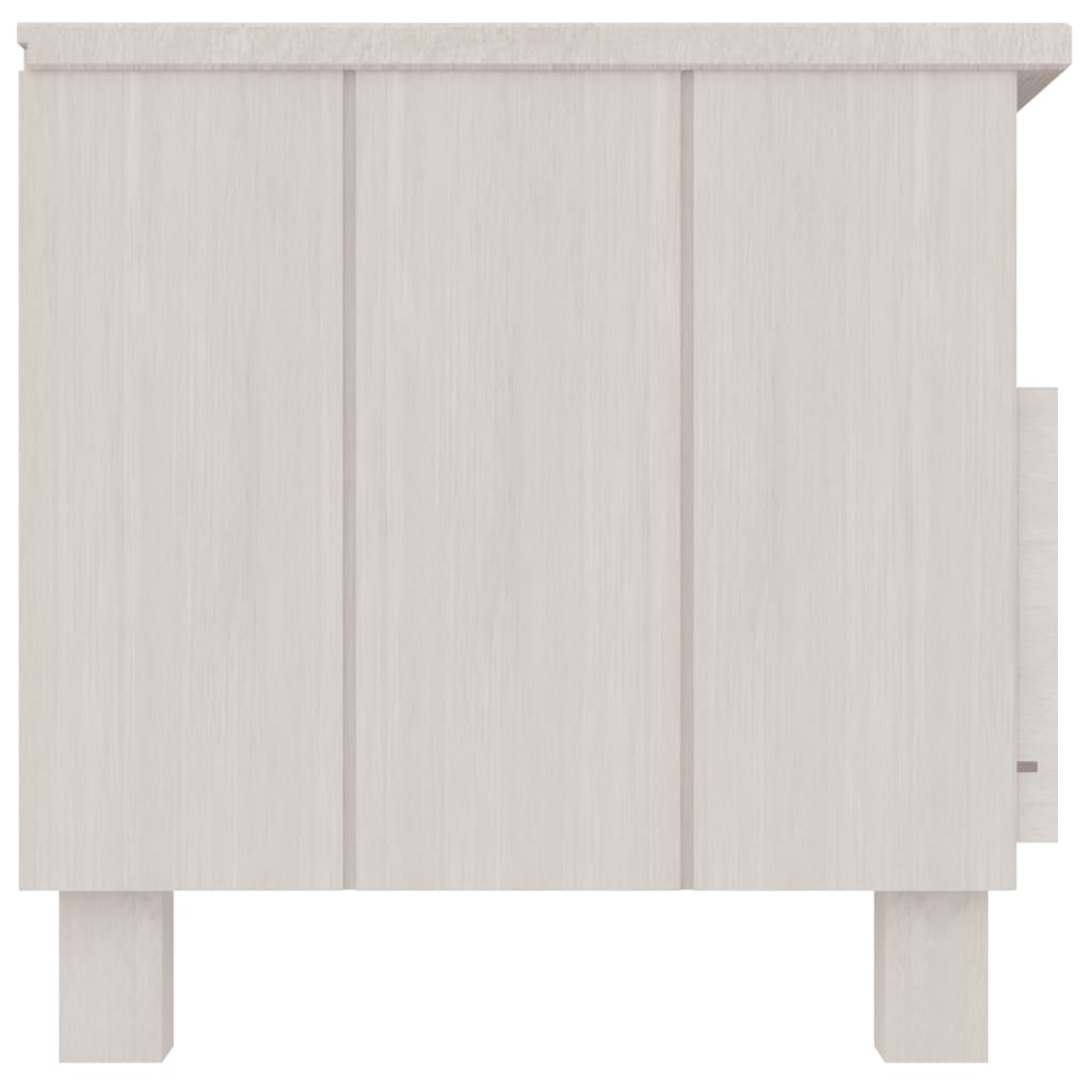 TV-Møbel Hvit TV-benk HAMAR 106x40x40 cm heltre furu