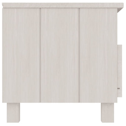 TV-Møbel Hvit TV-benk HAMAR 106x40x40 cm heltre furu