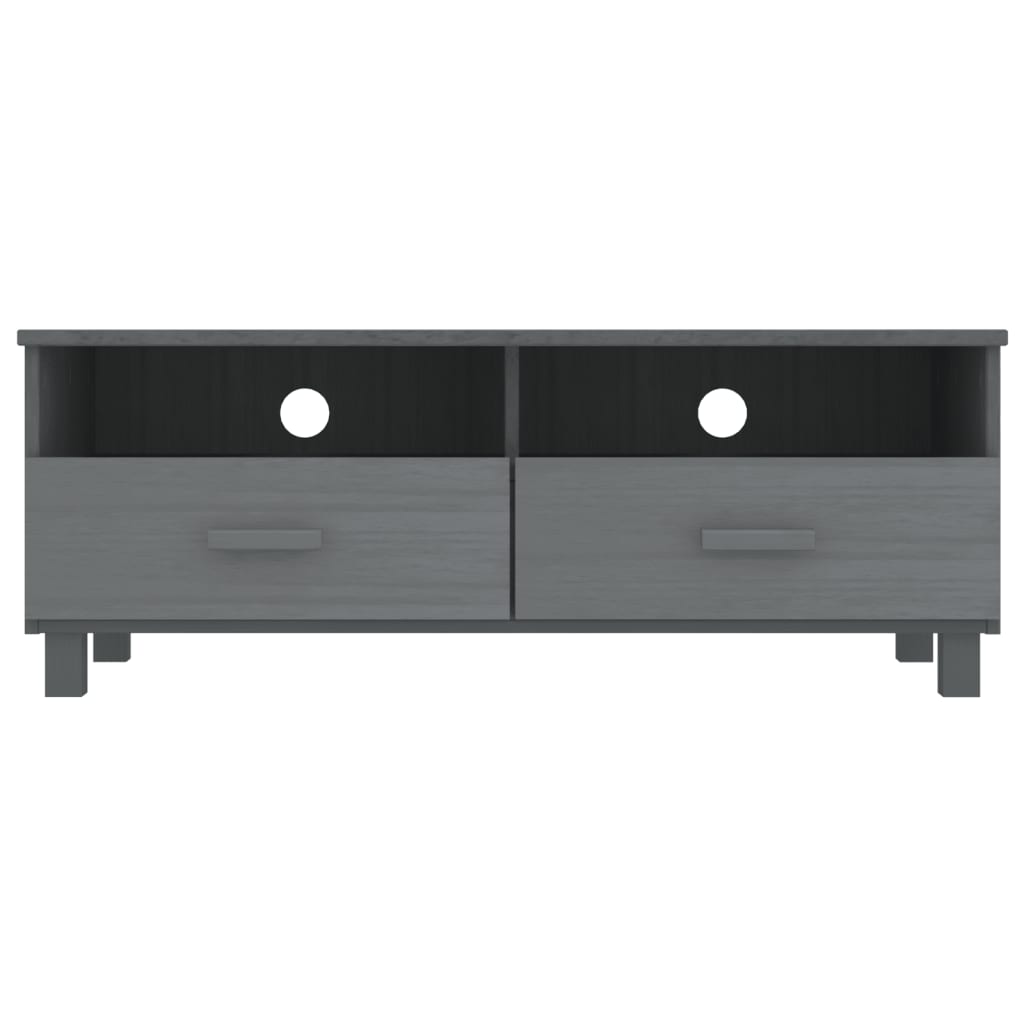 TV-Møbel Grå TV-benk HAMAR 106x40x40 cm heltre furu