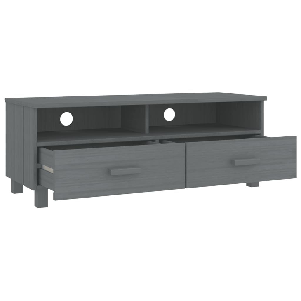 TV-Møbel Grå TV-benk HAMAR 106x40x40 cm heltre furu