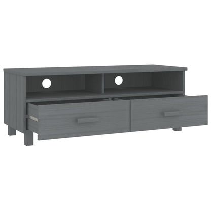 TV-Møbel Grå TV-benk HAMAR 106x40x40 cm heltre furu