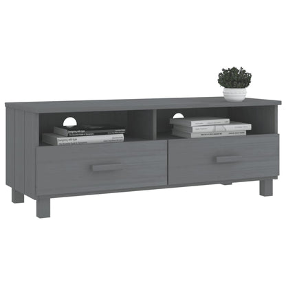 TV-Møbel Grå TV-benk HAMAR 106x40x40 cm heltre furu