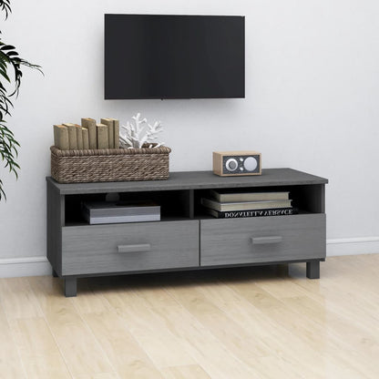 TV-Møbel Grå TV-benk HAMAR 106x40x40 cm heltre furu