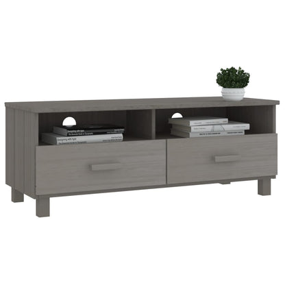 TV-Møbel Grå TV-benk HAMAR 106x40x40 cm heltre furu