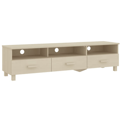 TV-Møbel Honningbrun TV-benk HAMAR 158x40x40 cm heltre furu