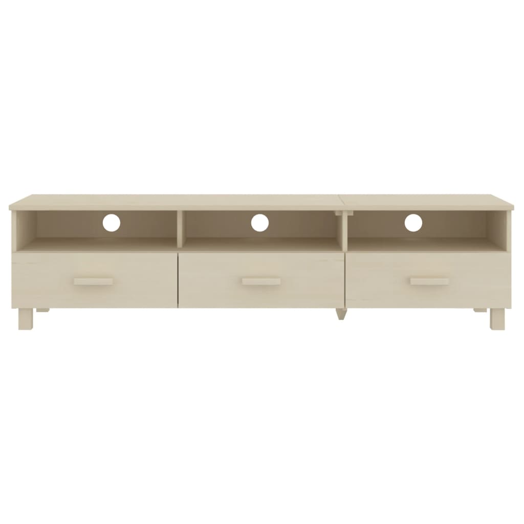 TV-Møbel Honningbrun TV-benk HAMAR 158x40x40 cm heltre furu