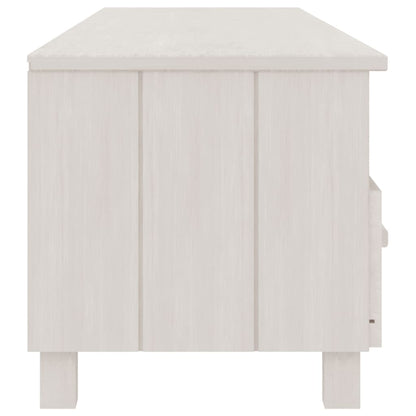 TV-Møbel Hvit TV-benk HAMAR 158x40x40 cm heltre furu