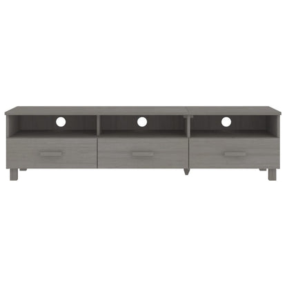 TV-Møbel Grå TV-benk HAMAR 158x40x40 cm heltre furu