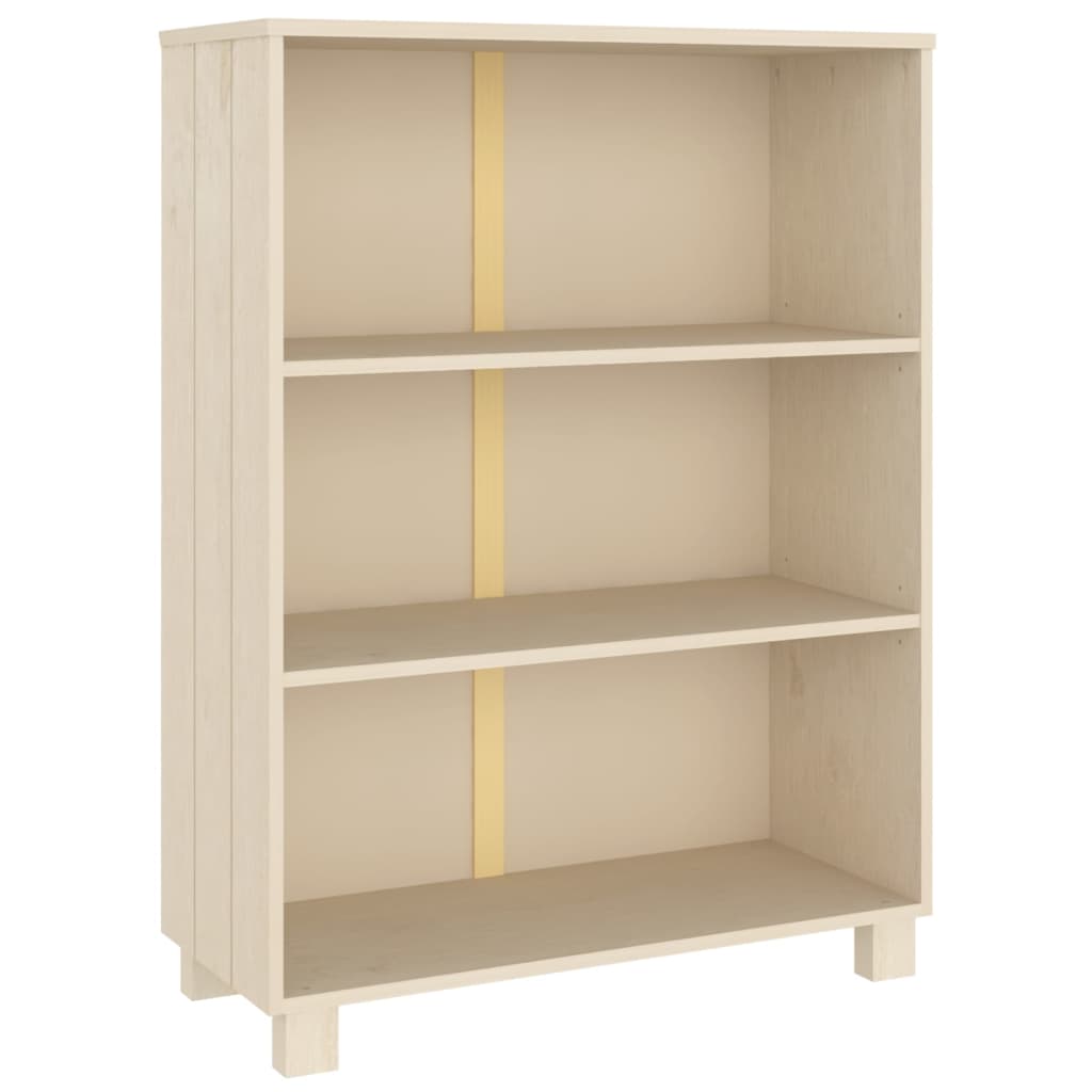 Bokhylle Honningbrun HAMAR 85x35x112 cm heltre furu