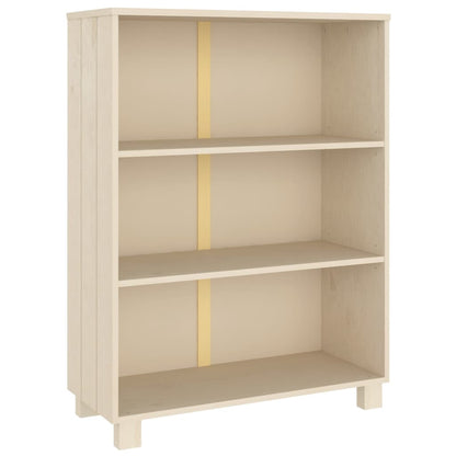 Bokhylle Honningbrun HAMAR 85x35x112 cm heltre furu