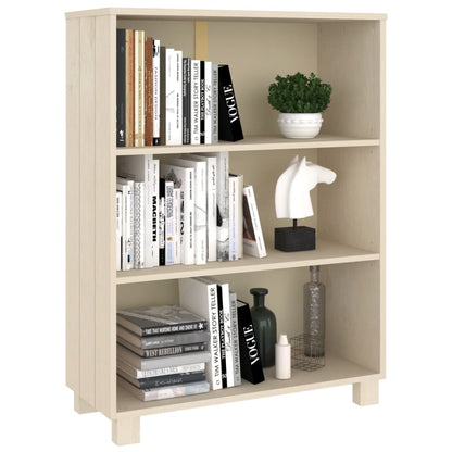 Bokhylle Honningbrun HAMAR 85x35x112 cm heltre furu