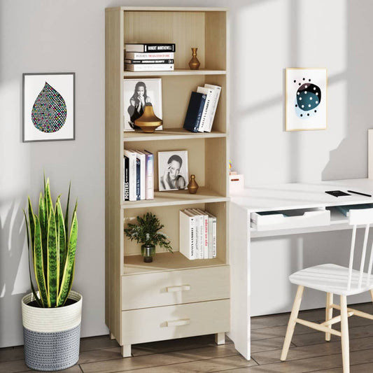 Skap honningbrun HAMAR 60x35x180 cm heltre furu
