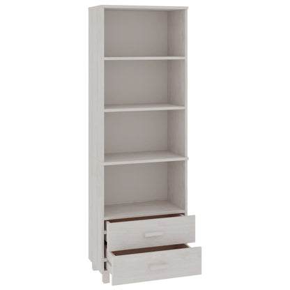 Skap Hvit HAMAR 60x35x180 cm heltre furu