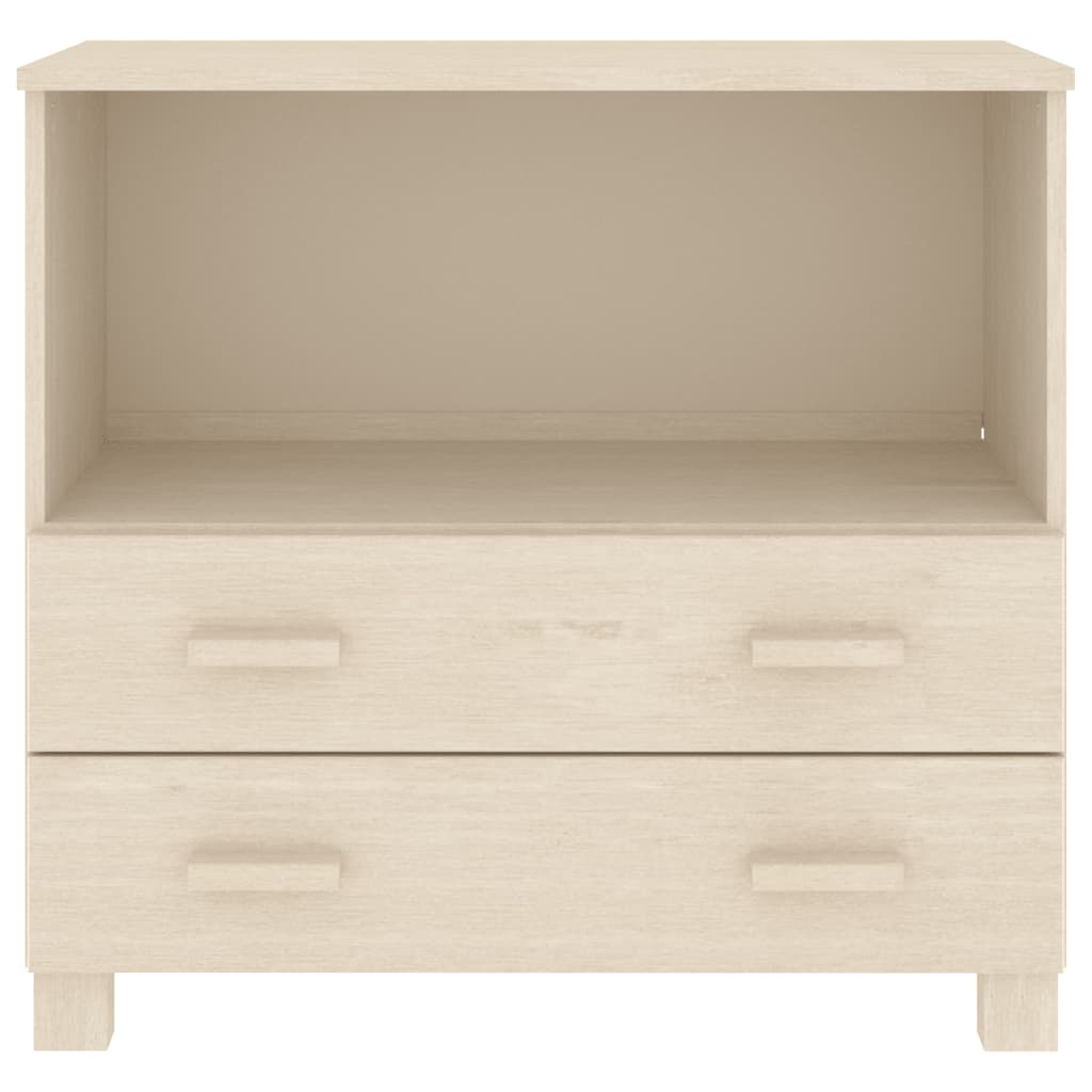 Kommode Honningbrun HAMAR 85x35x80 cm heltre furu