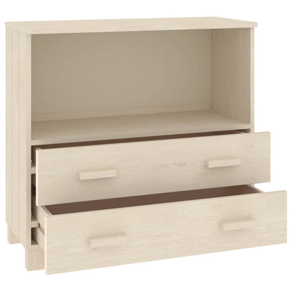 Kommode Honningbrun HAMAR 85x35x80 cm heltre furu