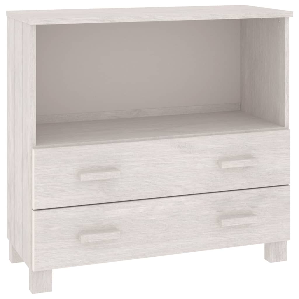 Kommode Hvit HAMAR 85x35x80 cm heltre furu