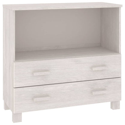 Kommode Hvit HAMAR 85x35x80 cm heltre furu