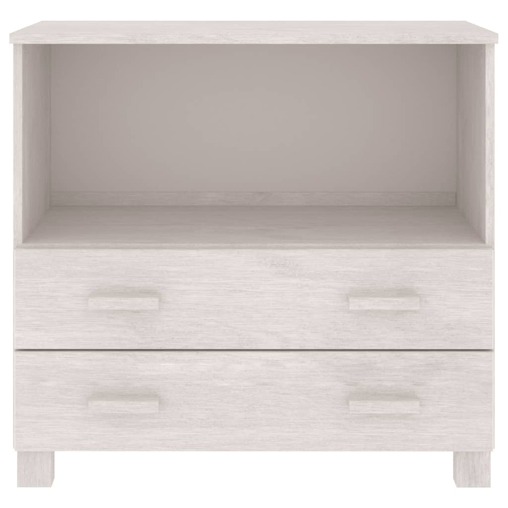 Kommode Hvit HAMAR 85x35x80 cm heltre furu