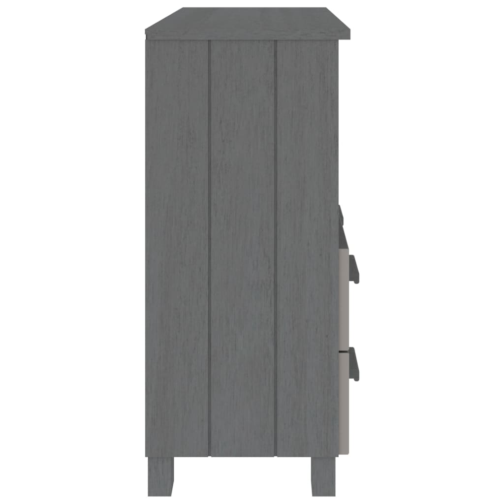 Skjenk Grå HAMAR 85x35x80 cm heltre furu