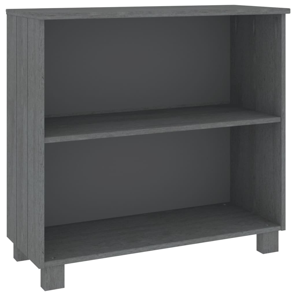 Kommode Grå HAMAR 85x35x80 cm heltre furu