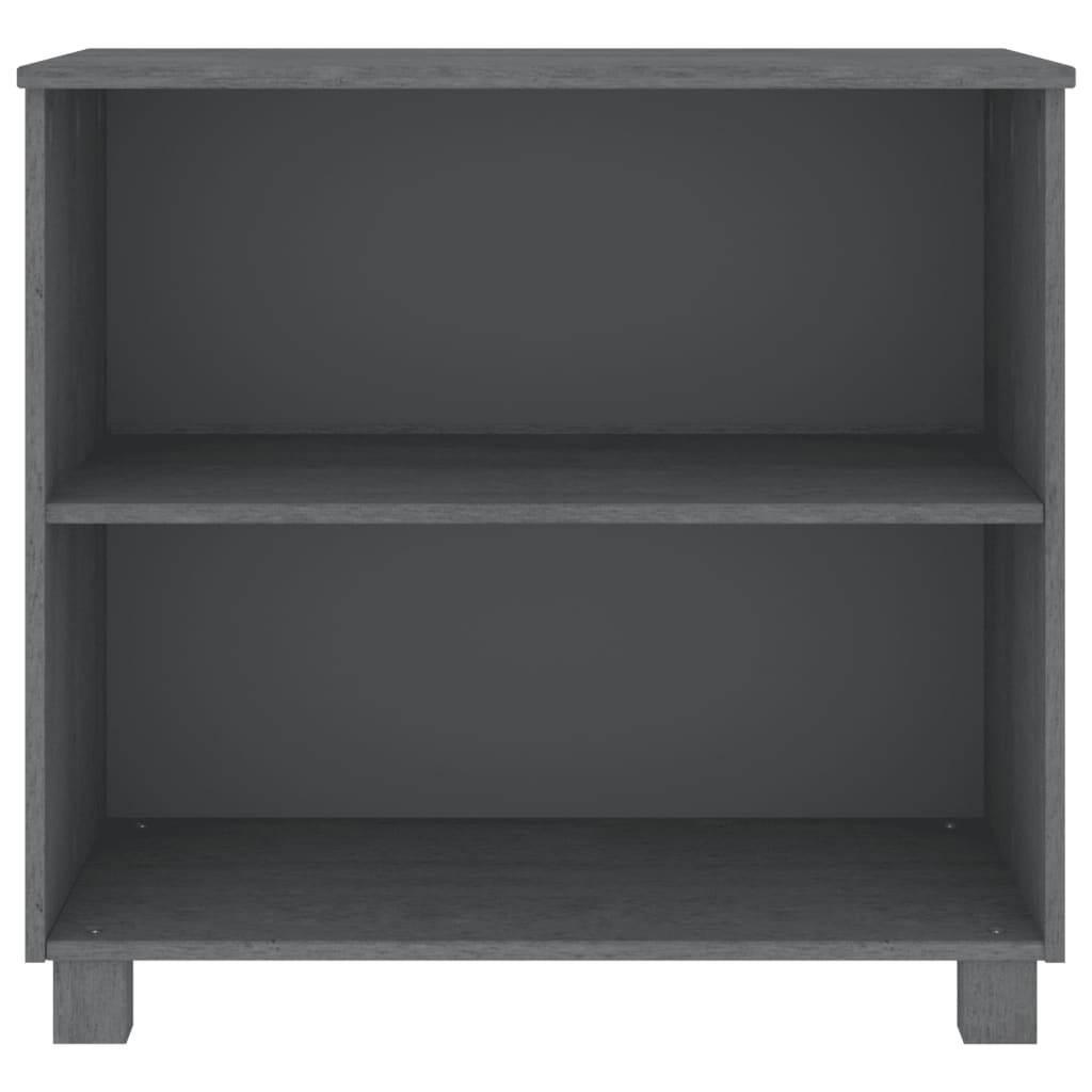 Kommode Grå HAMAR 85x35x80 cm heltre furu