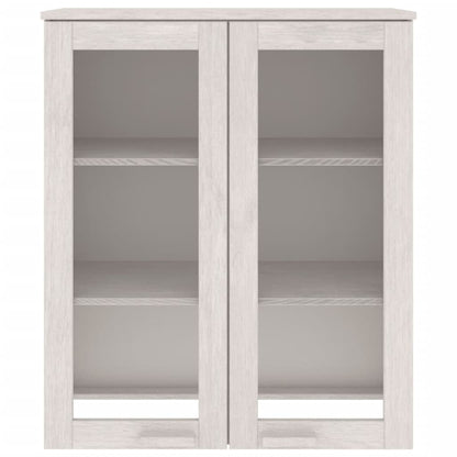 Skjenk Hvit topp HAMAR Hvit 85x35x100 cm heltre furu