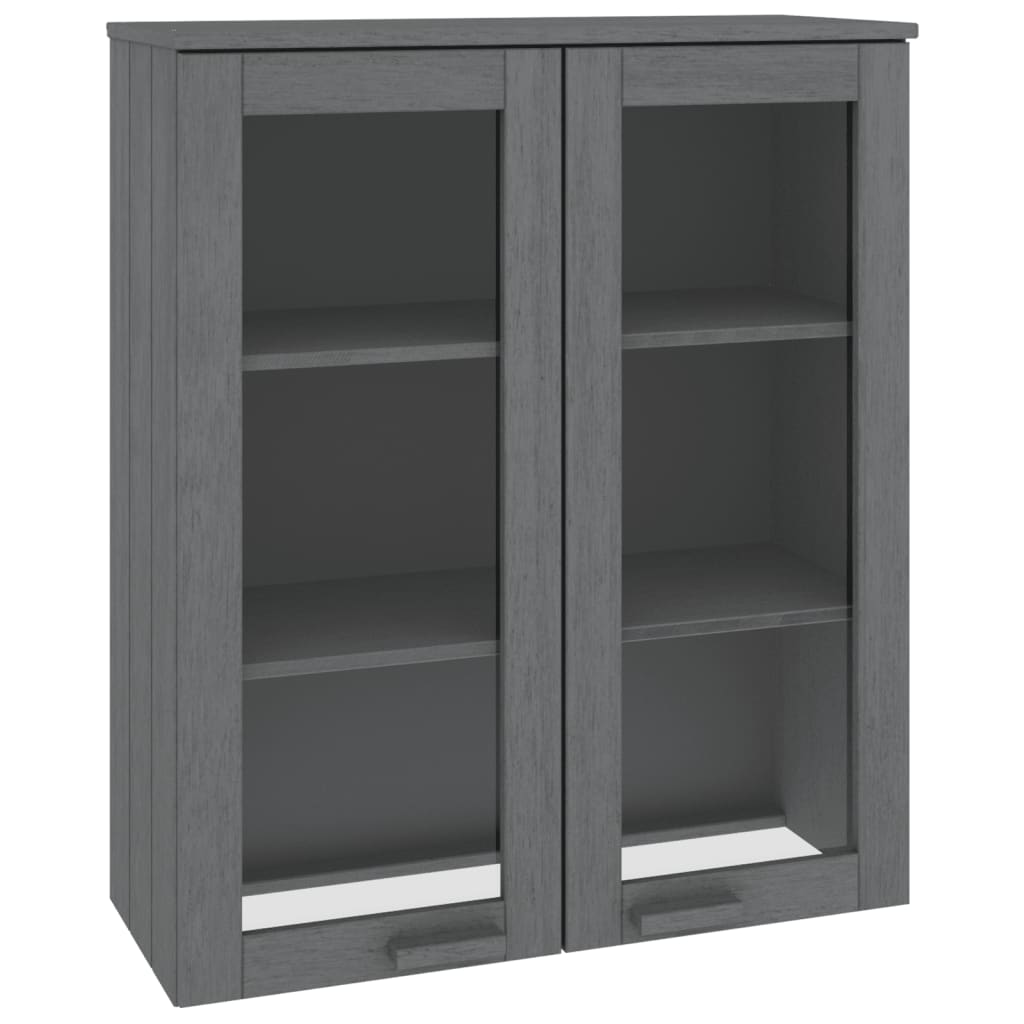 Skjenk Grå topp HAMAR mørkegrå 85x35x100 cm heltre furu
