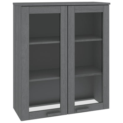 Skjenk Grå topp HAMAR mørkegrå 85x35x100 cm heltre furu