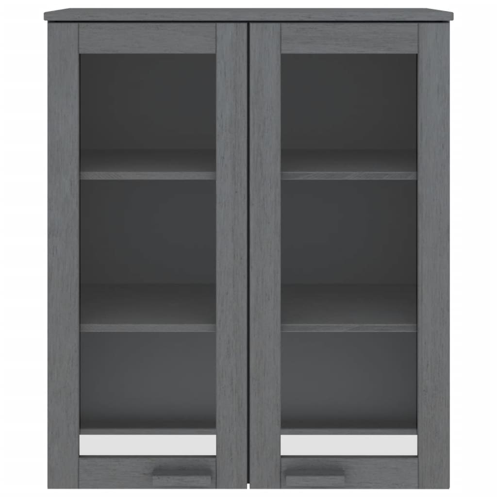 Skjenk Grå topp HAMAR mørkegrå 85x35x100 cm heltre furu